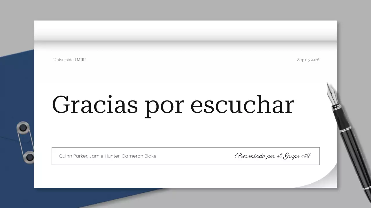 presentación del proyecto grey modern