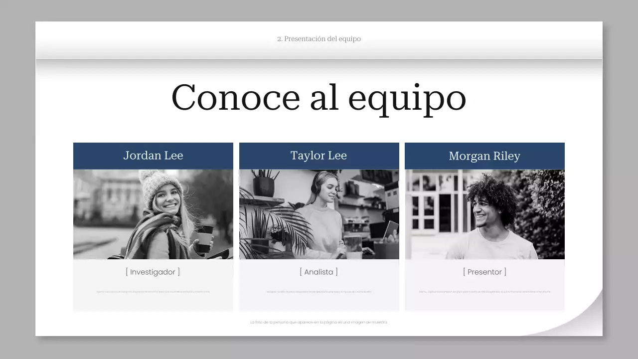 presentación del proyecto grey modern