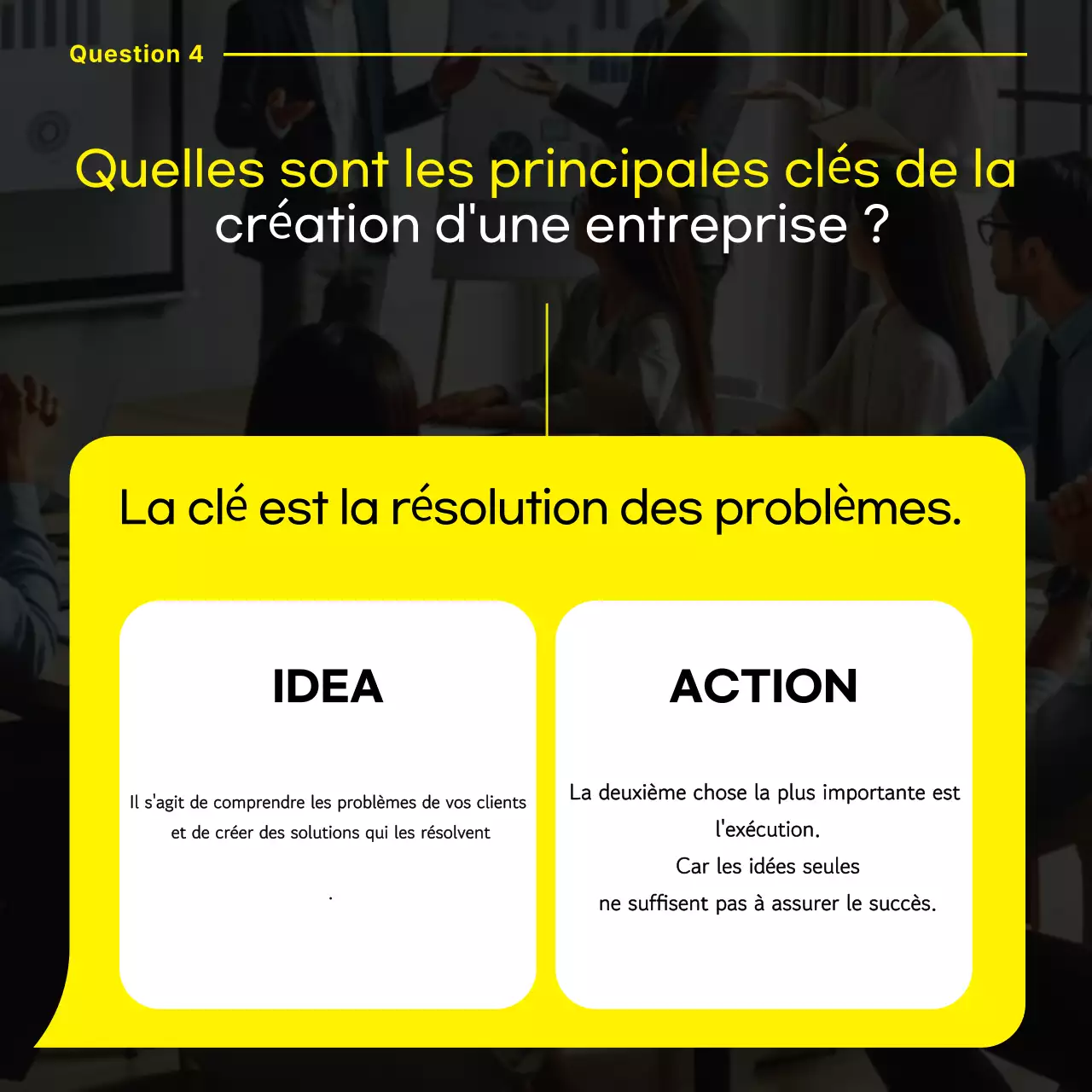 Promouvoir les entretiens modernes jaunes