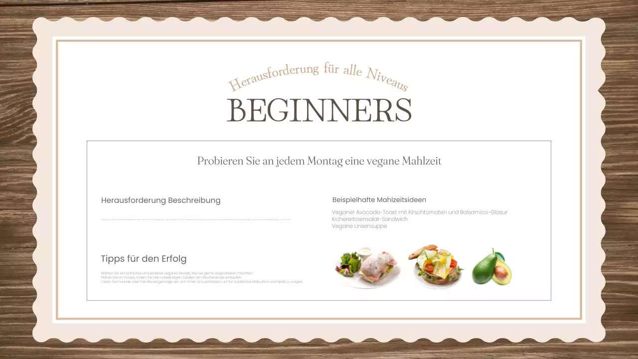 beige rustikaler Küchenführer