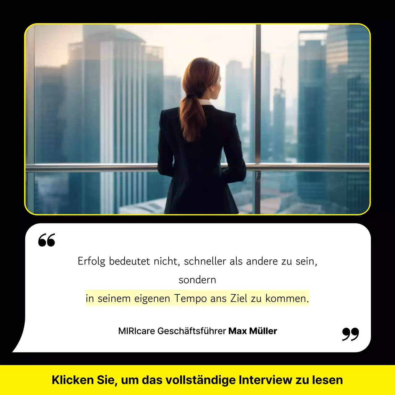 Förderung von Yellow Modern Interviews