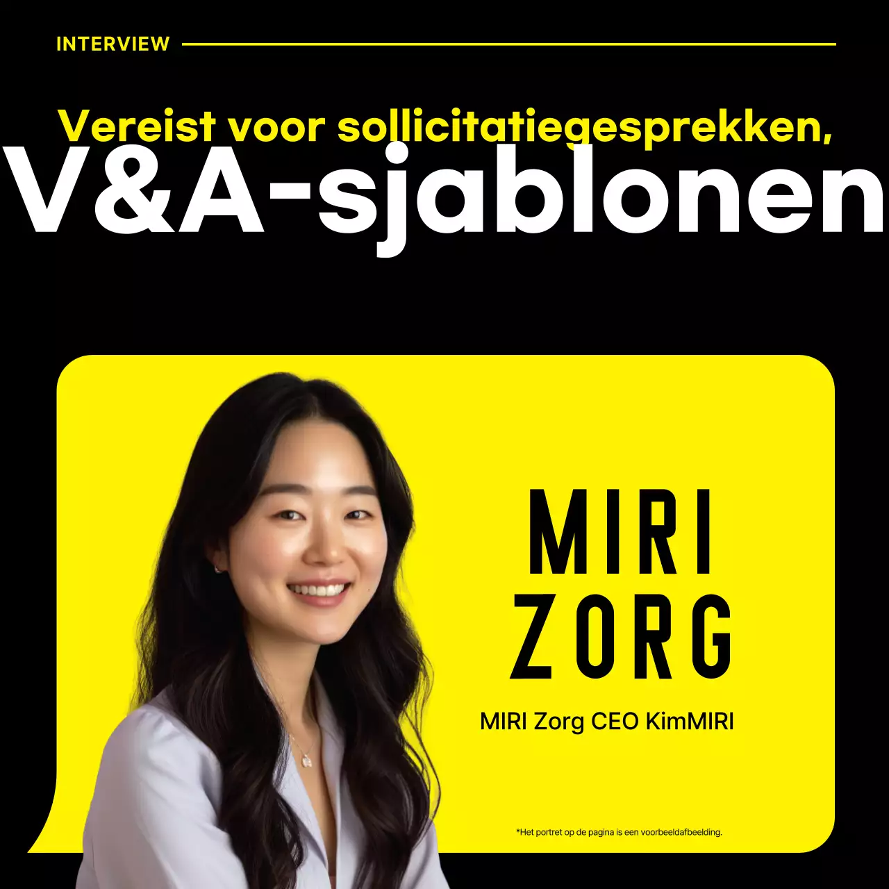 Gele moderne interviews promoten