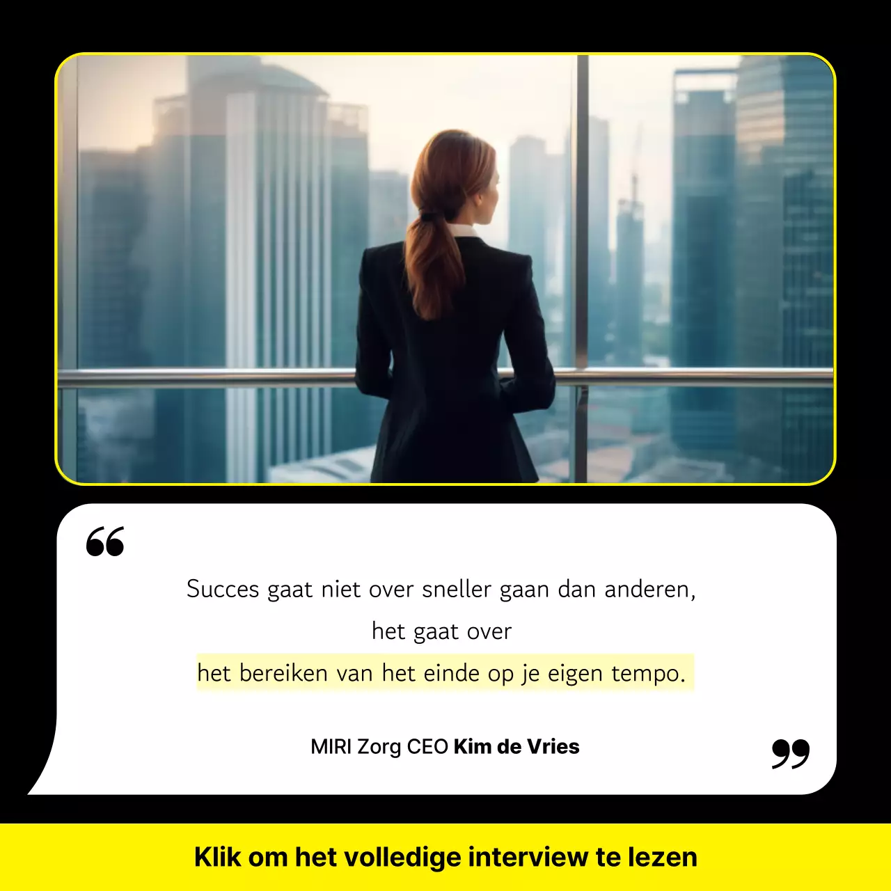 Gele moderne interviews promoten