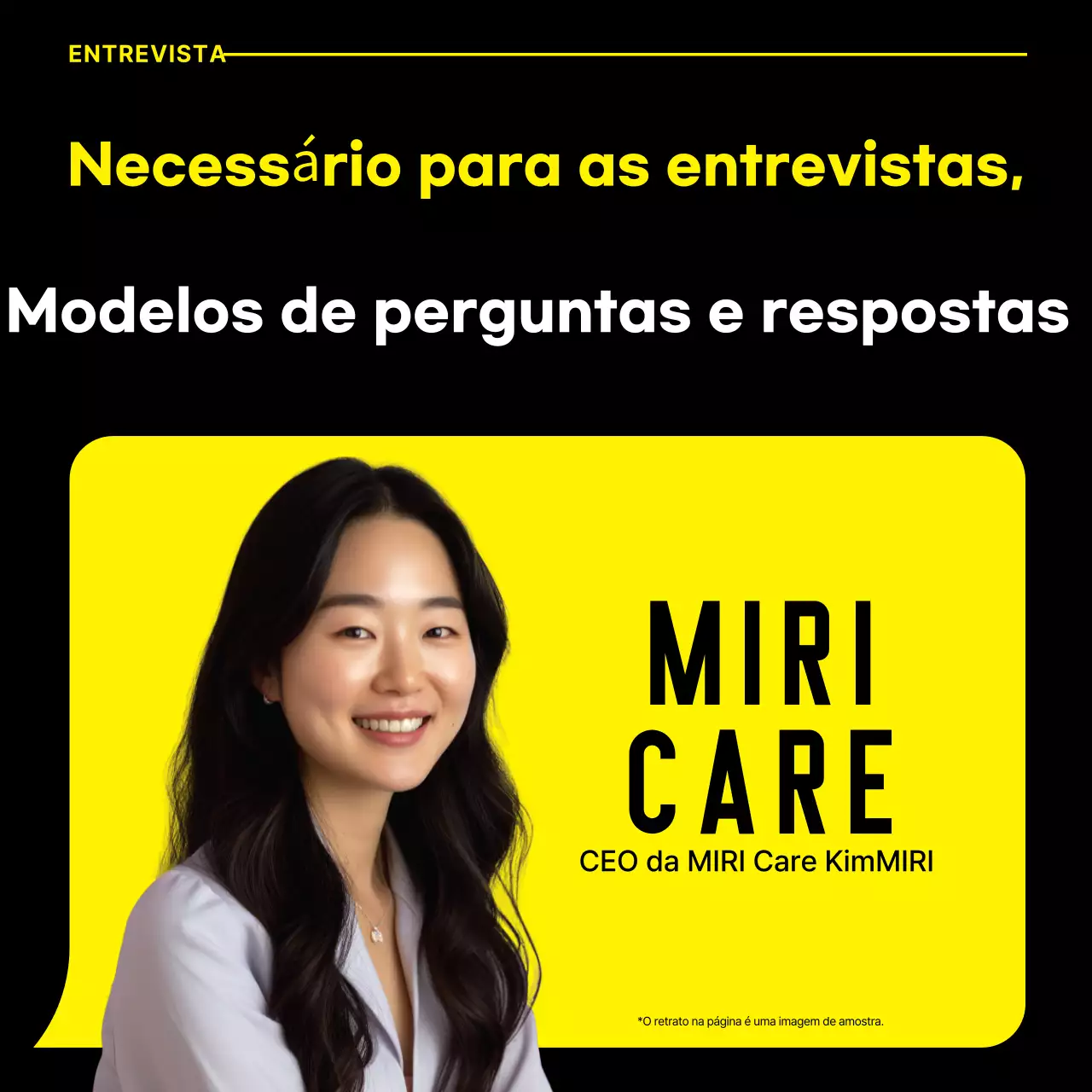 Promover entrevistas modernas amarelas