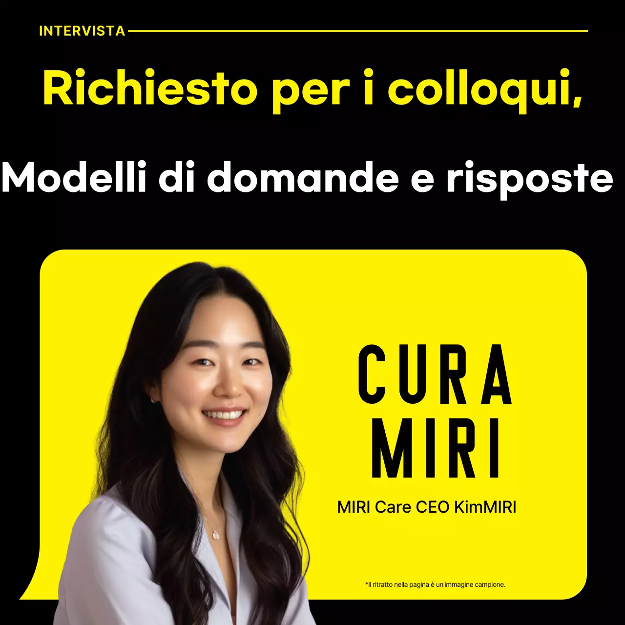 Promuovere interviste moderne in giallo