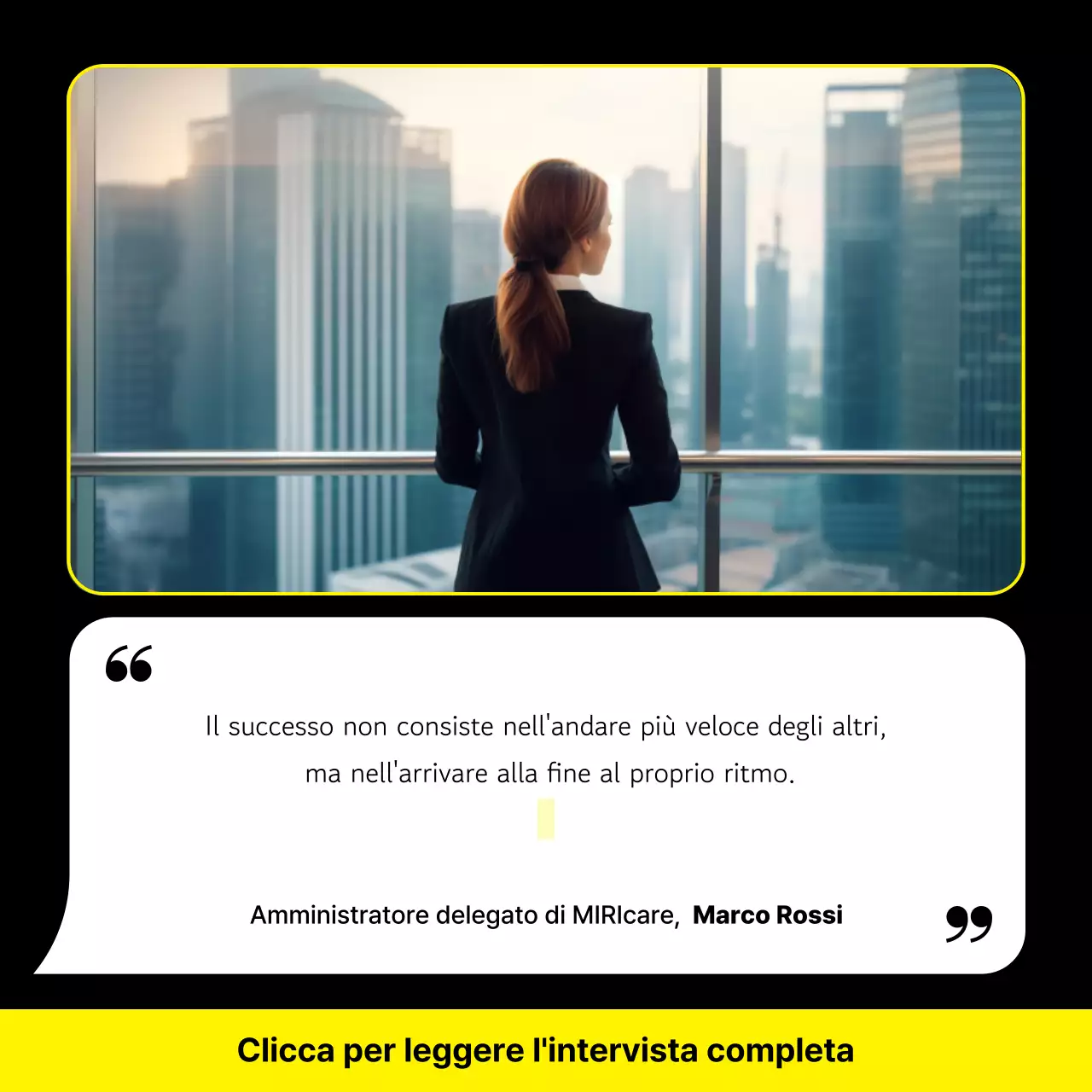 Promuovere interviste moderne in giallo