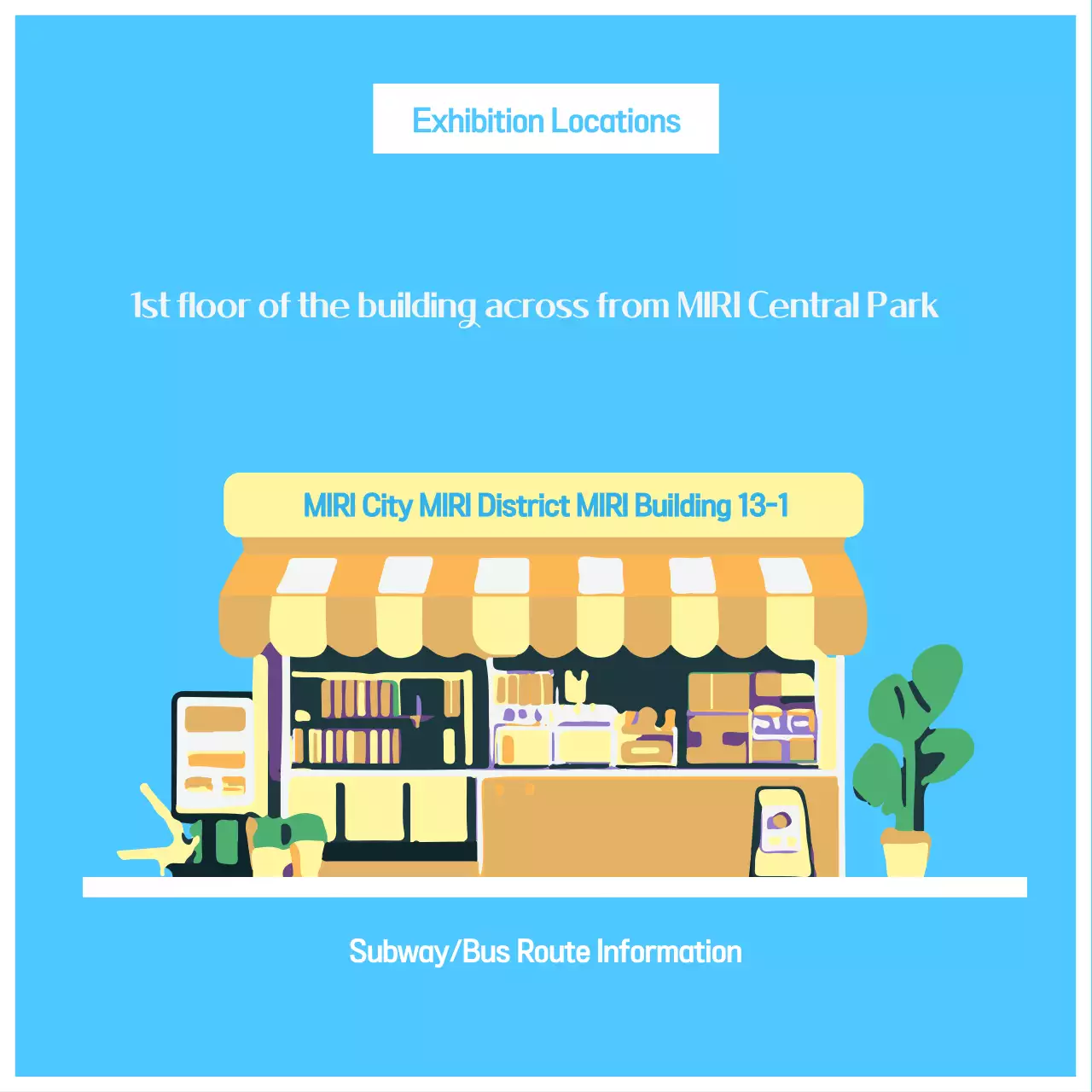 Promote a clean, yellow and light blue produce display