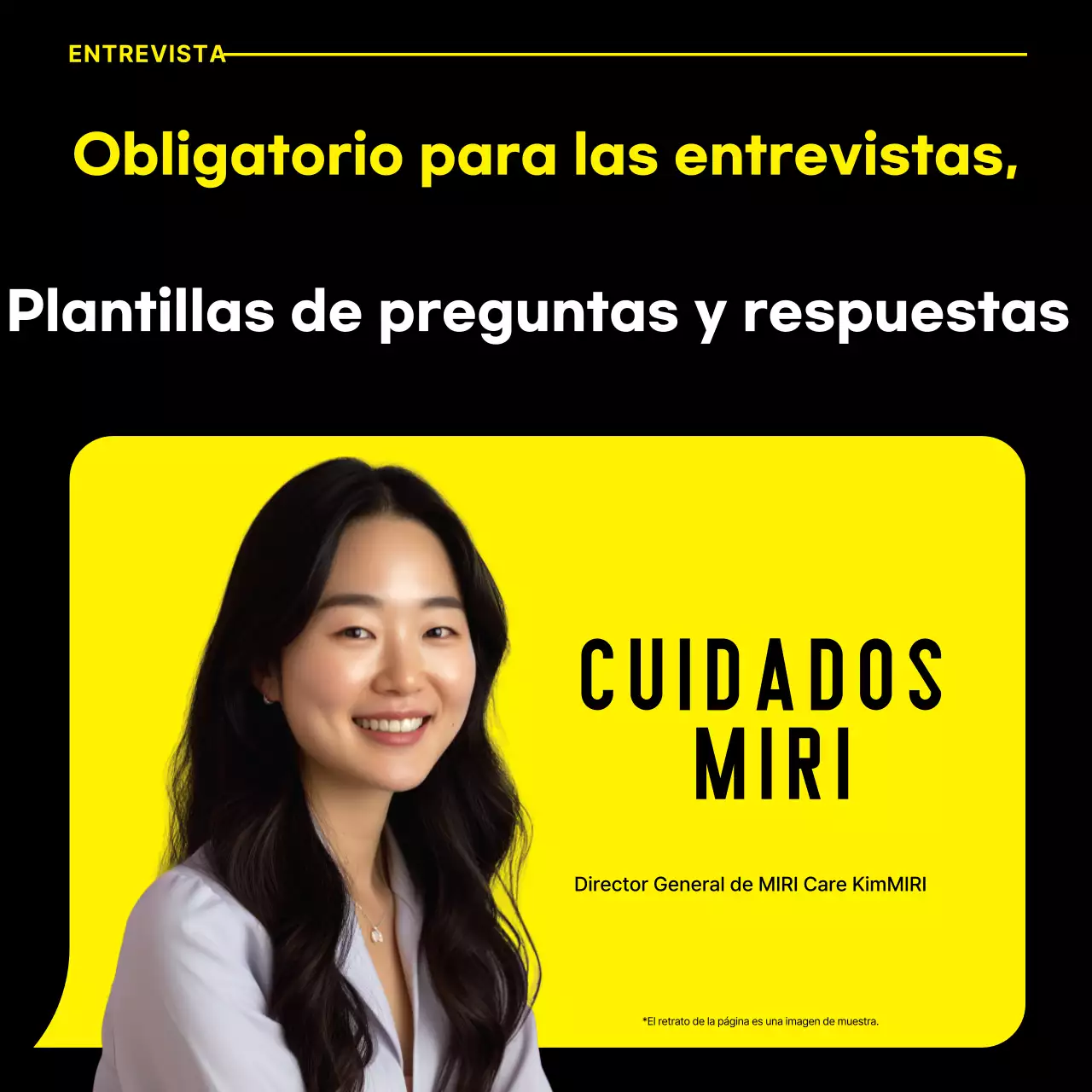 Promover Entrevistas Modernas Amarillas