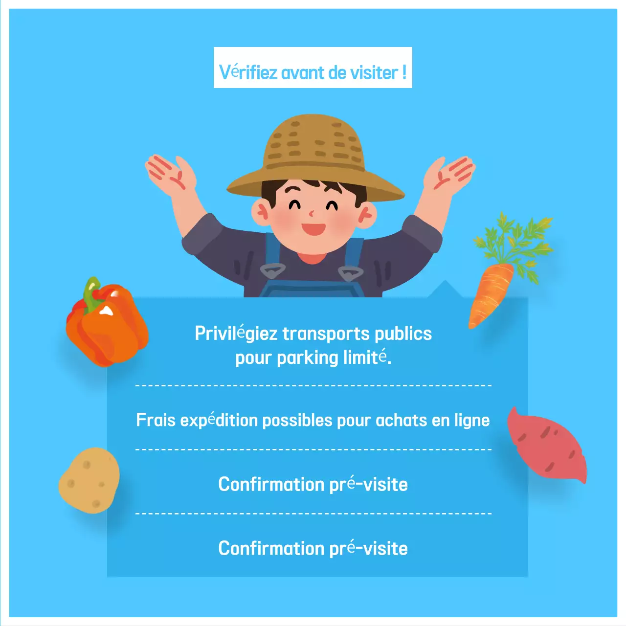 Promouvoir une présentation soignée des produits en jaune et bleu clair