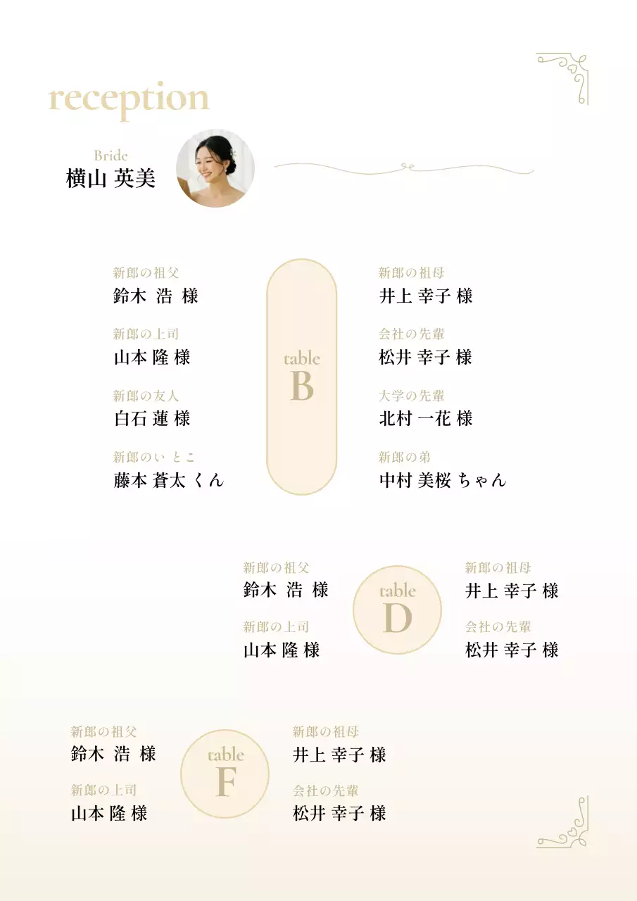 黄色 洗練された パンフレット ウェディング プロフィールブック 韓国風