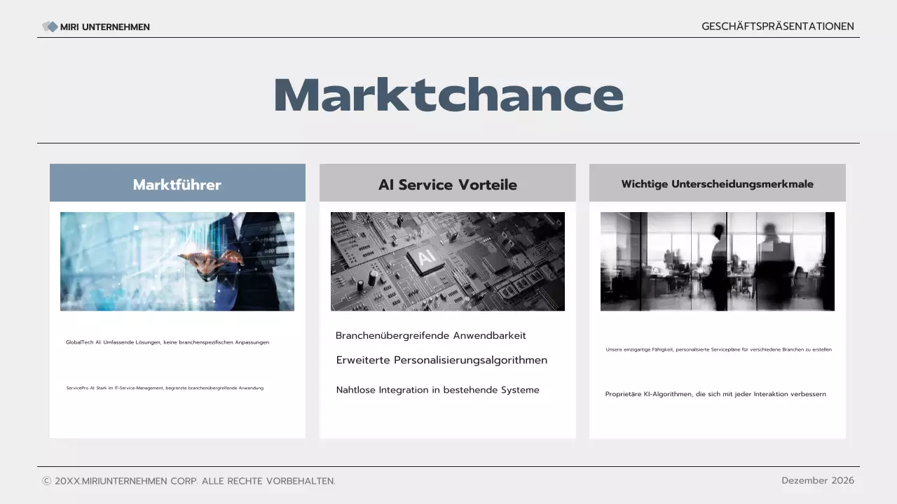 graue moderne Geschäftspräsentation