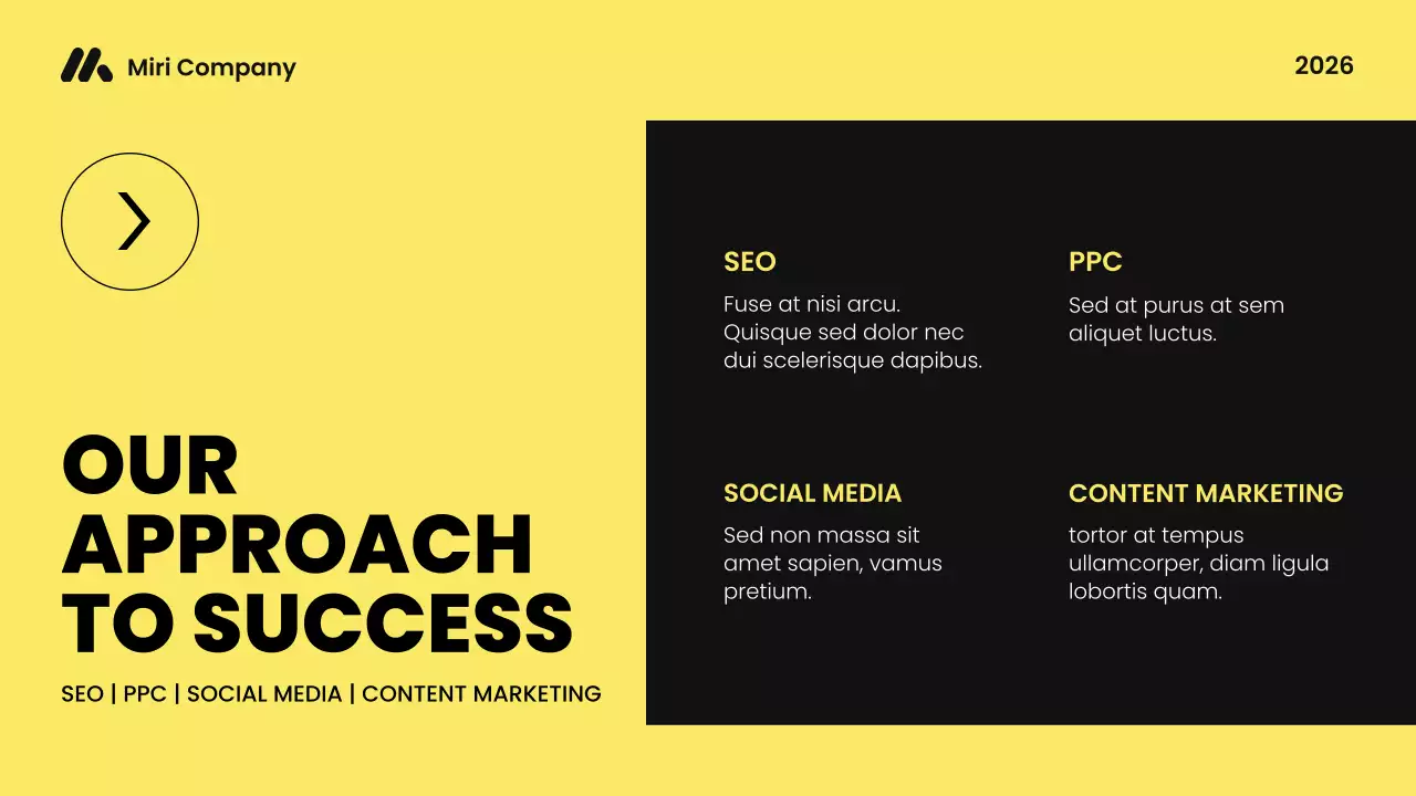 Black Modern Marketing Presentation