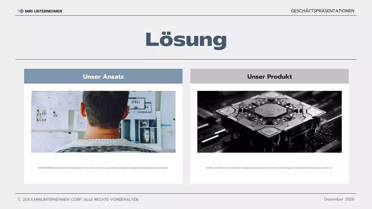 graue moderne Geschäftspräsentation