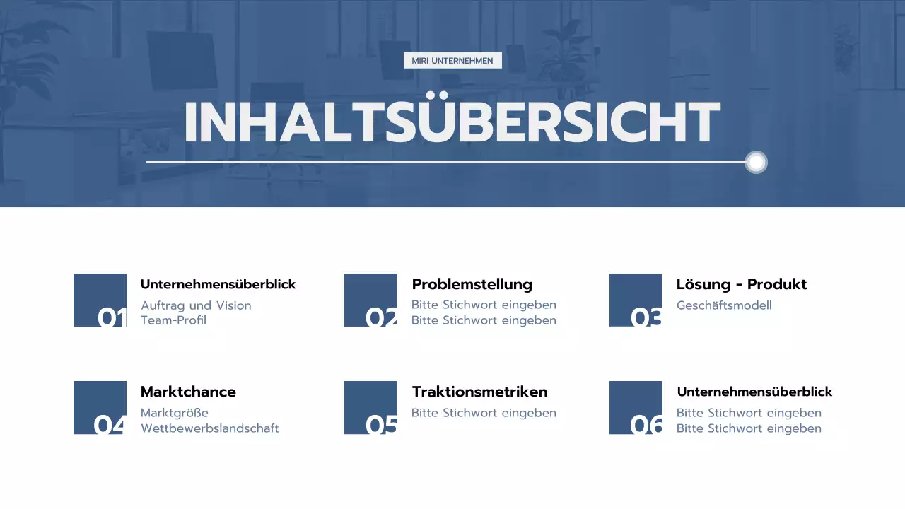 blue professional business pitch