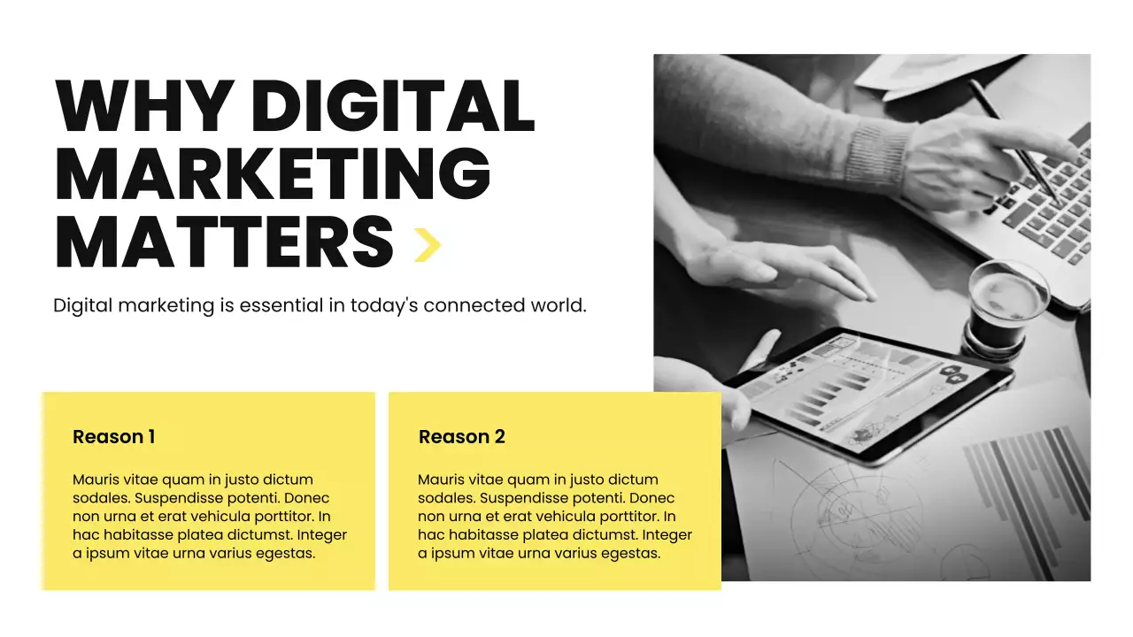 Black Modern Marketing Presentation