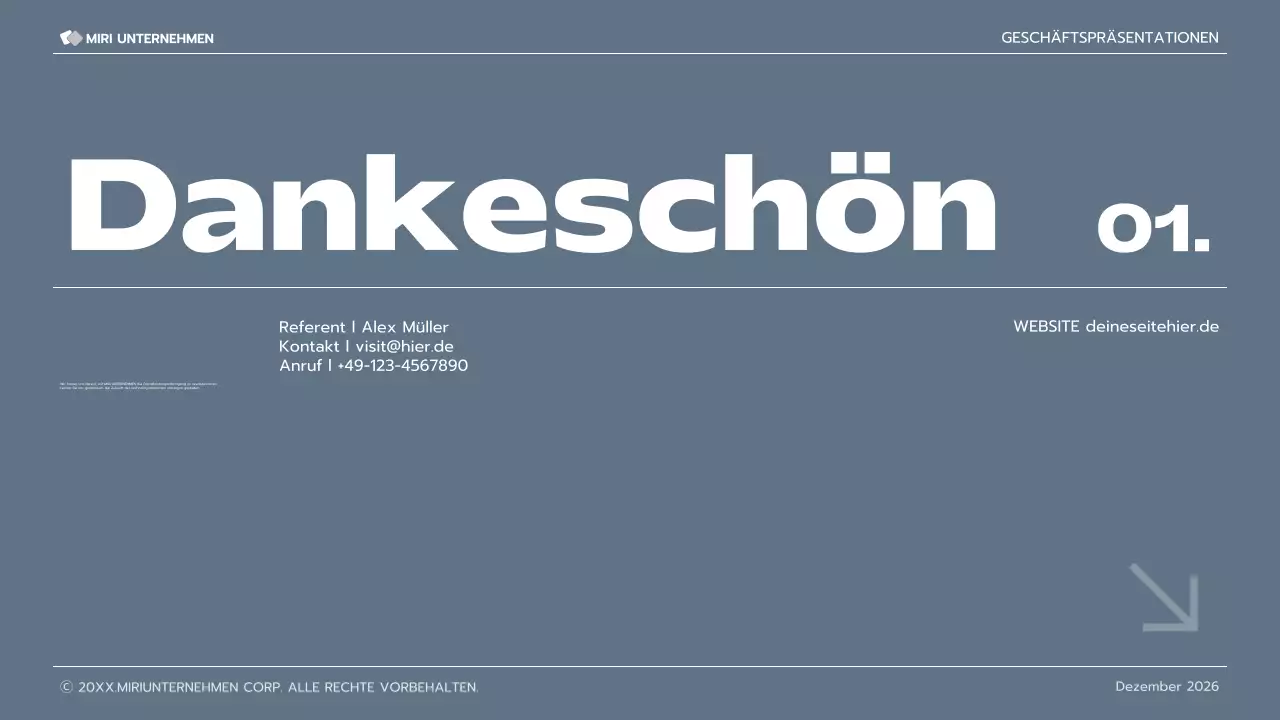 graue moderne Geschäftspräsentation