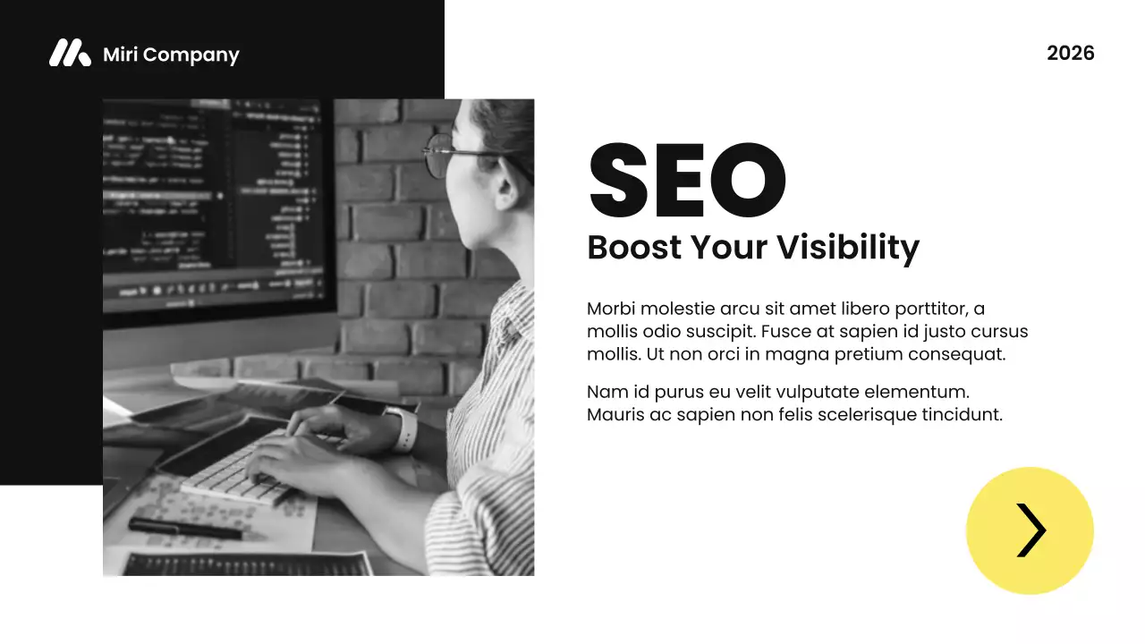 Black Modern Marketing Presentation