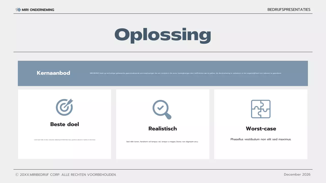 grijze moderne bedrijfspresentatie