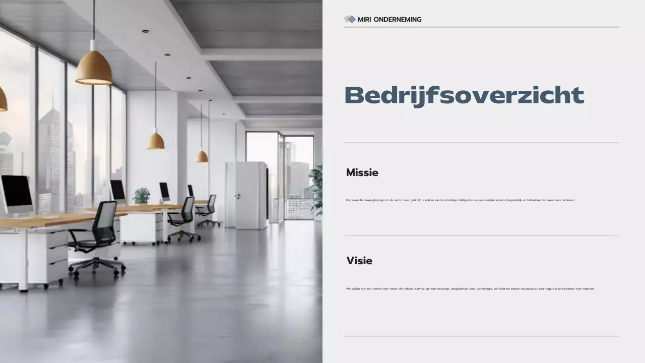 grijze moderne bedrijfspresentatie