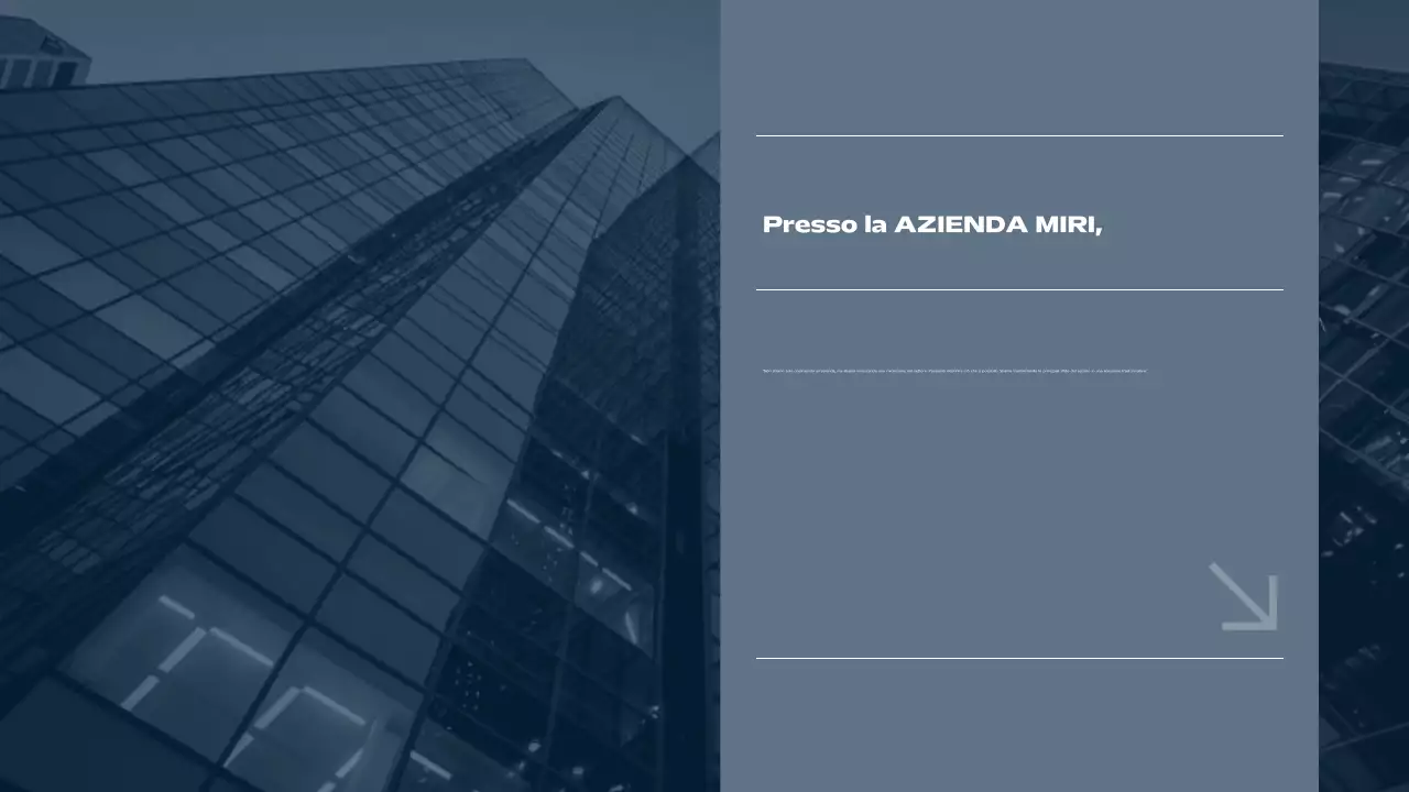 presentazione aziendale grigia e moderna