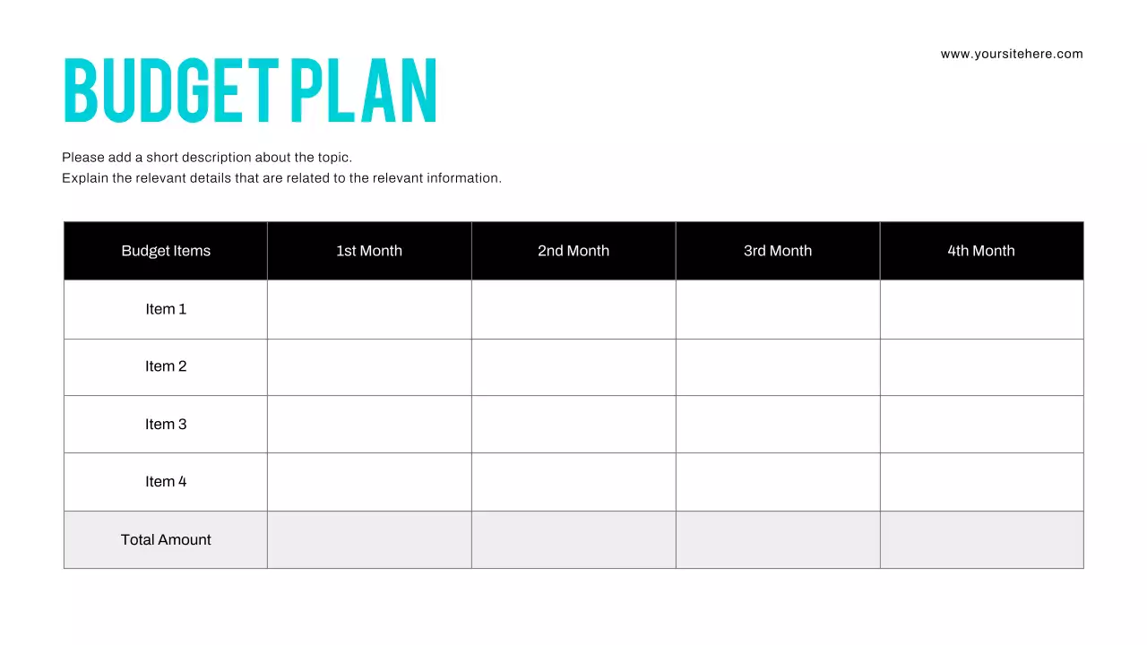 Teal modern Finance Planner Presentation