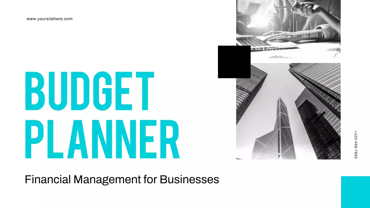 Teal modern Finance Planner Presentation