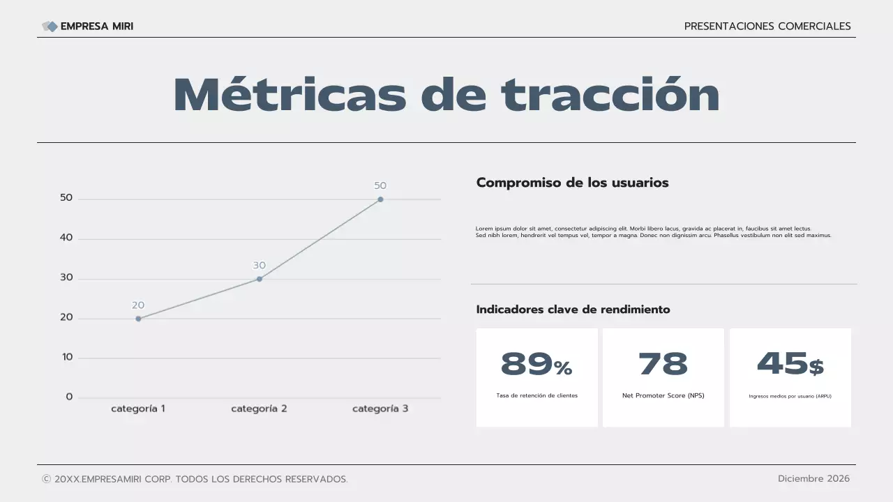 gris presentación de empresa moderna