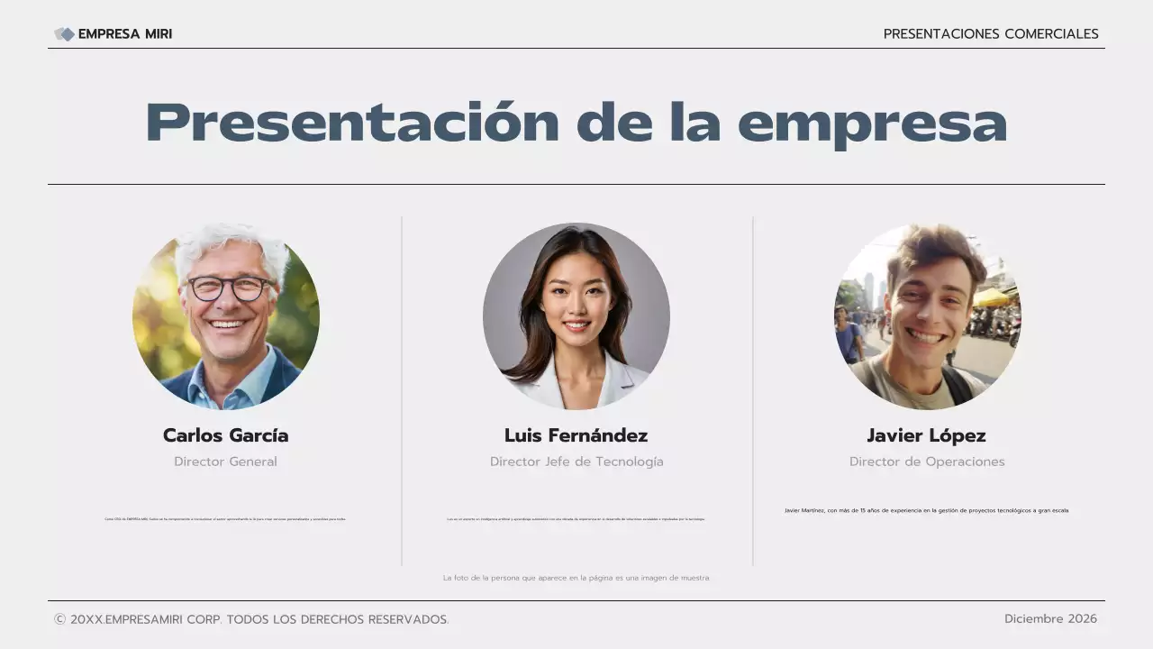 gris presentación de empresa moderna