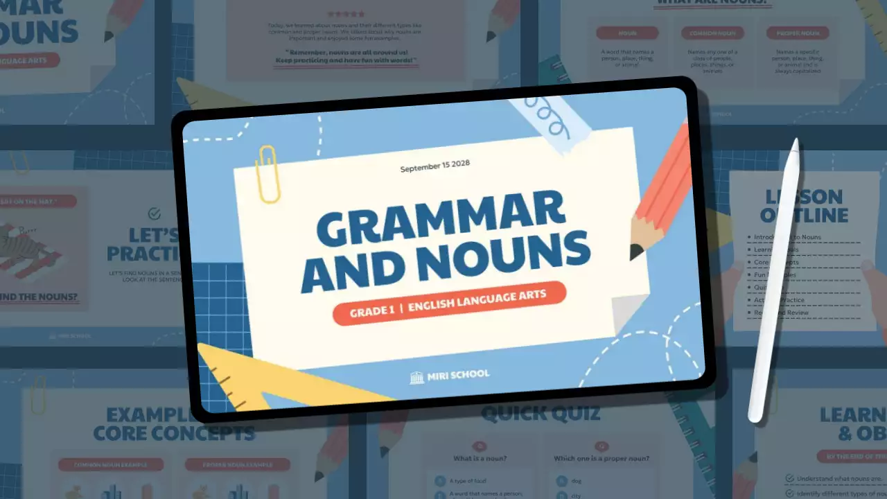 curso de educación moderna azul