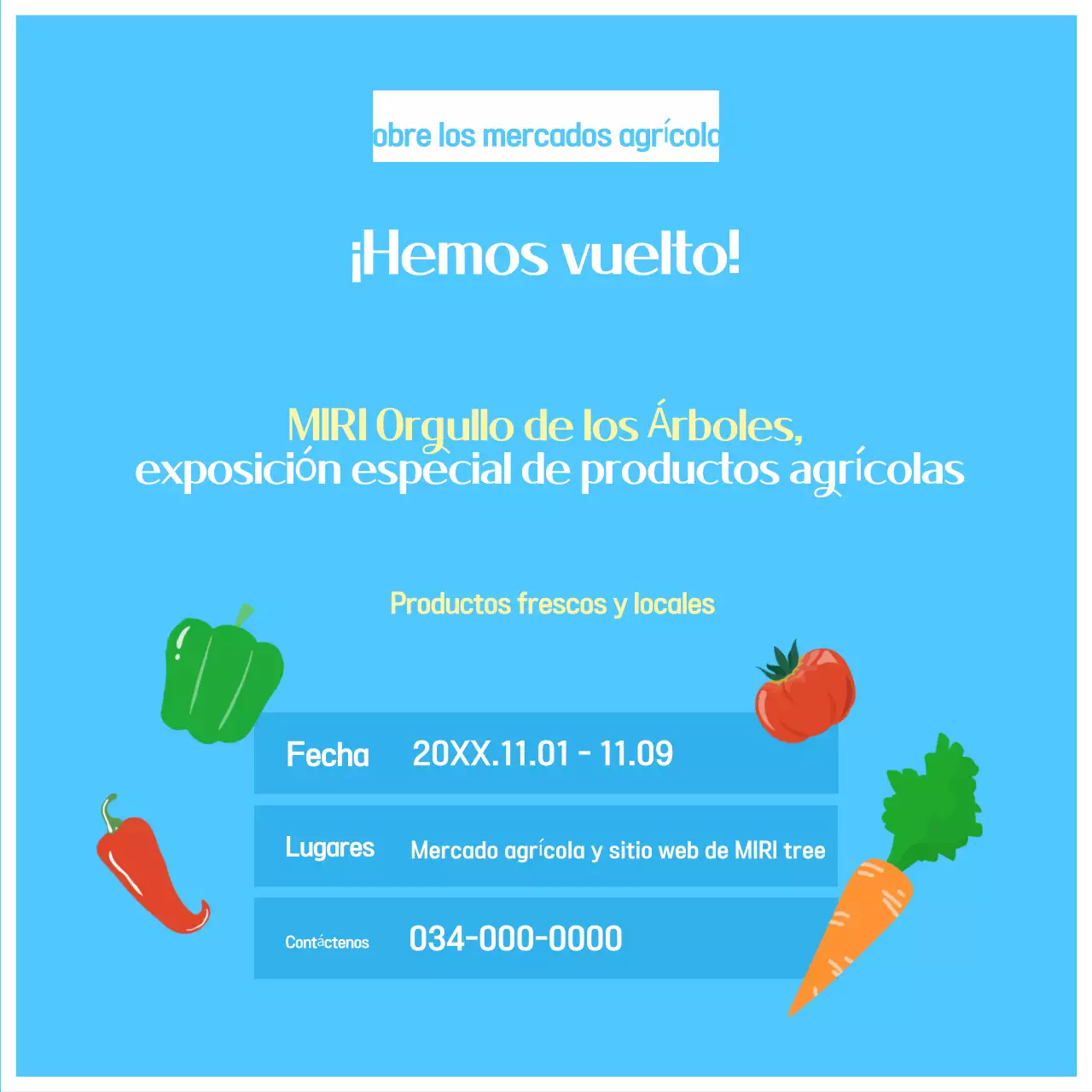 Promover una exposición de productos ordenada en amarillo y azul claro