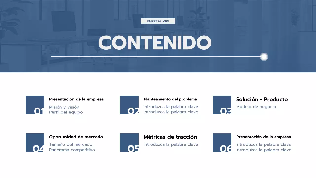 blue professional business pitch