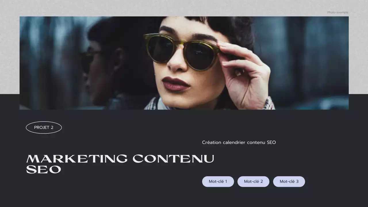 C.V. portfolio moderne gris