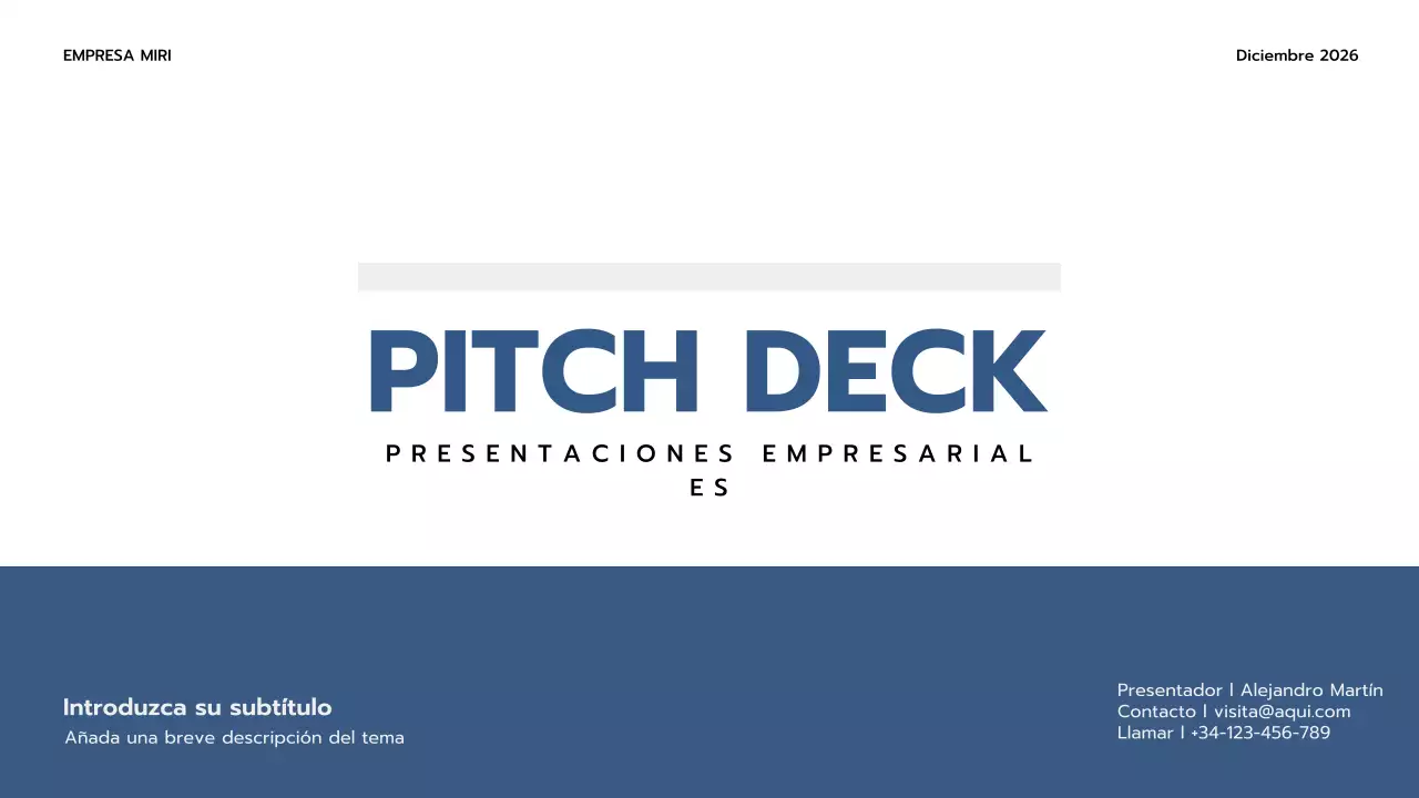 blue professional business pitch
