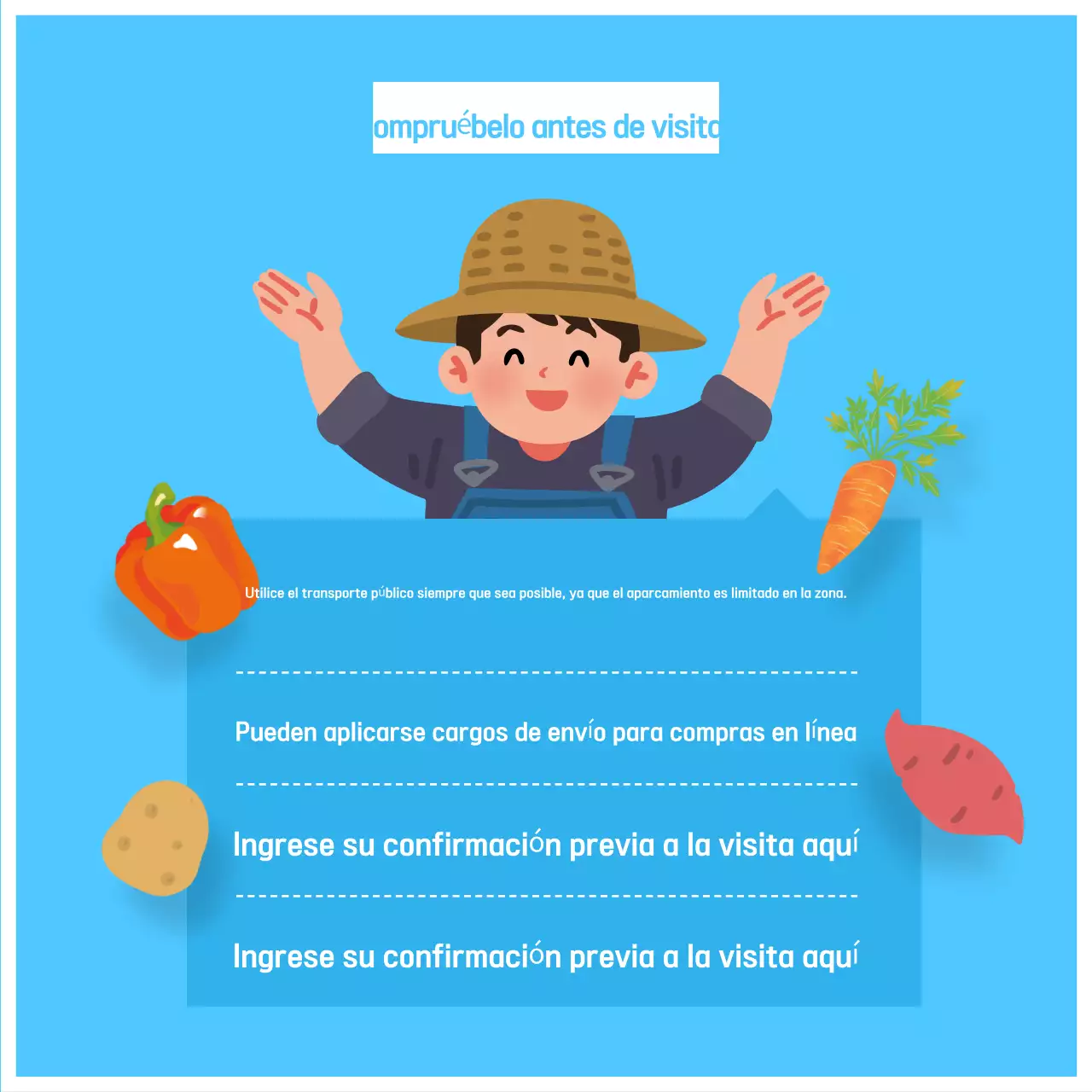 Promover una exposición de productos ordenada en amarillo y azul claro