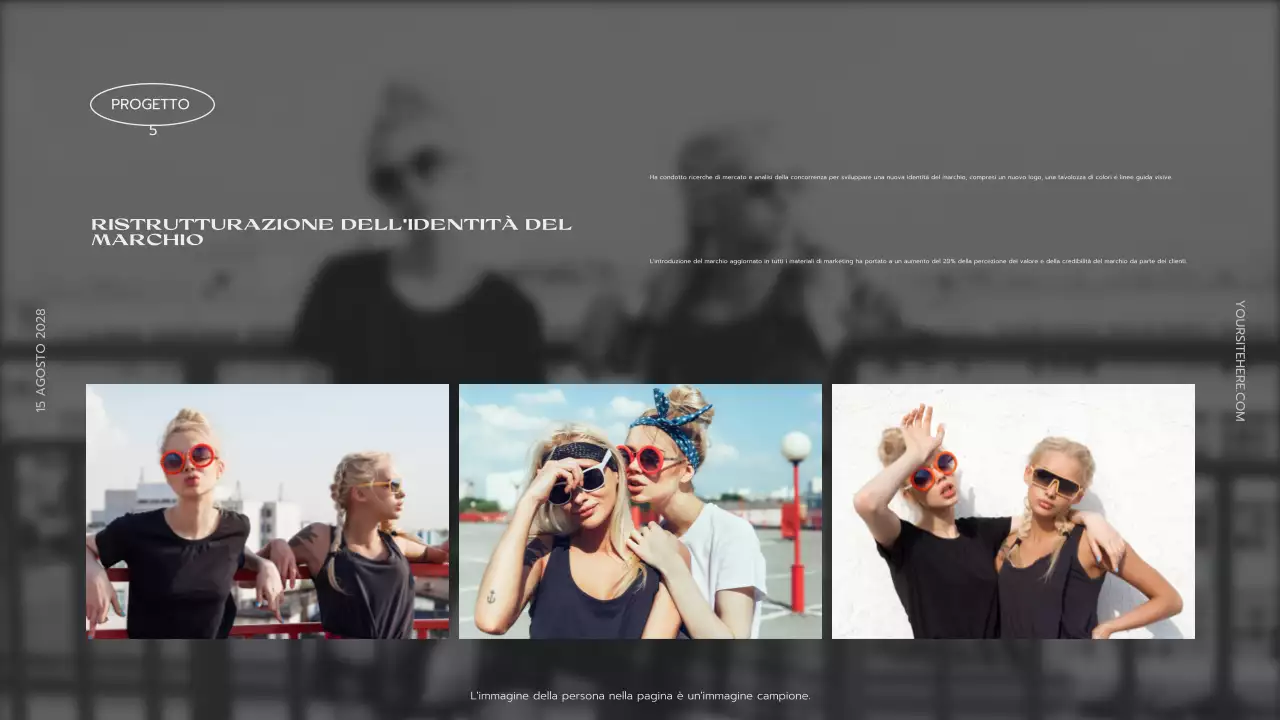 curriculum portfolio moderno grigio