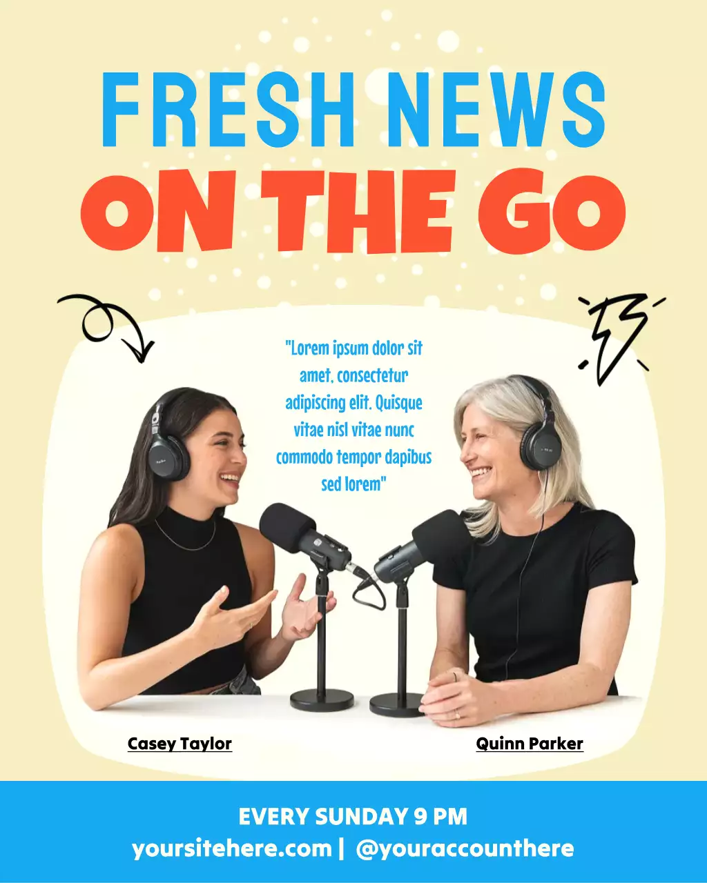 Beige Modern Podcast Promotion Instagram Post