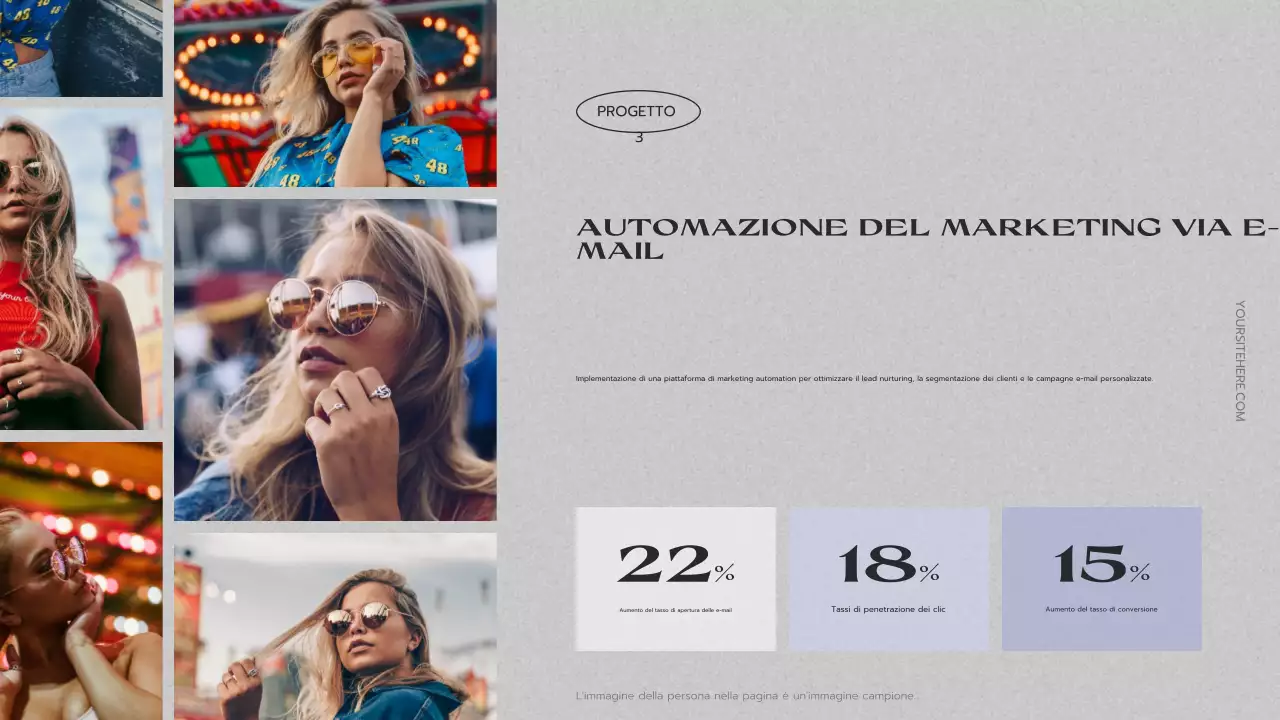 curriculum portfolio moderno grigio