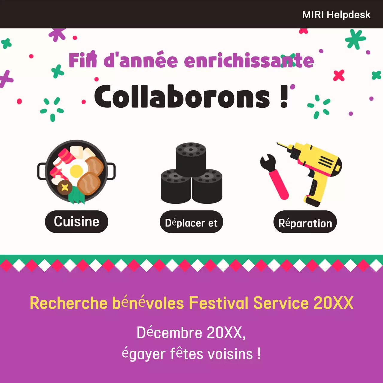 Consultez nos offres de bénévolat de fin d'année