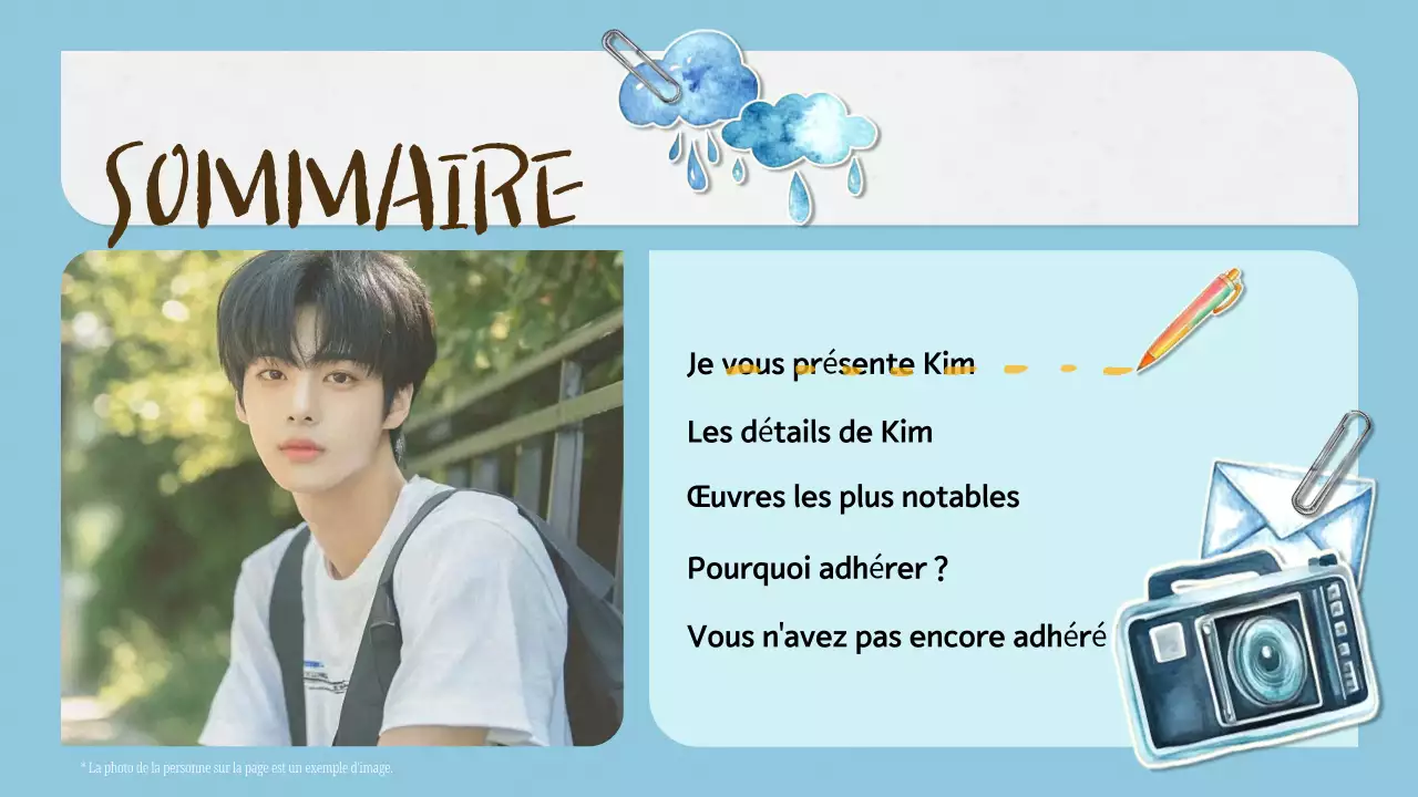 blue aesthetic k-drama fandom pitch deck