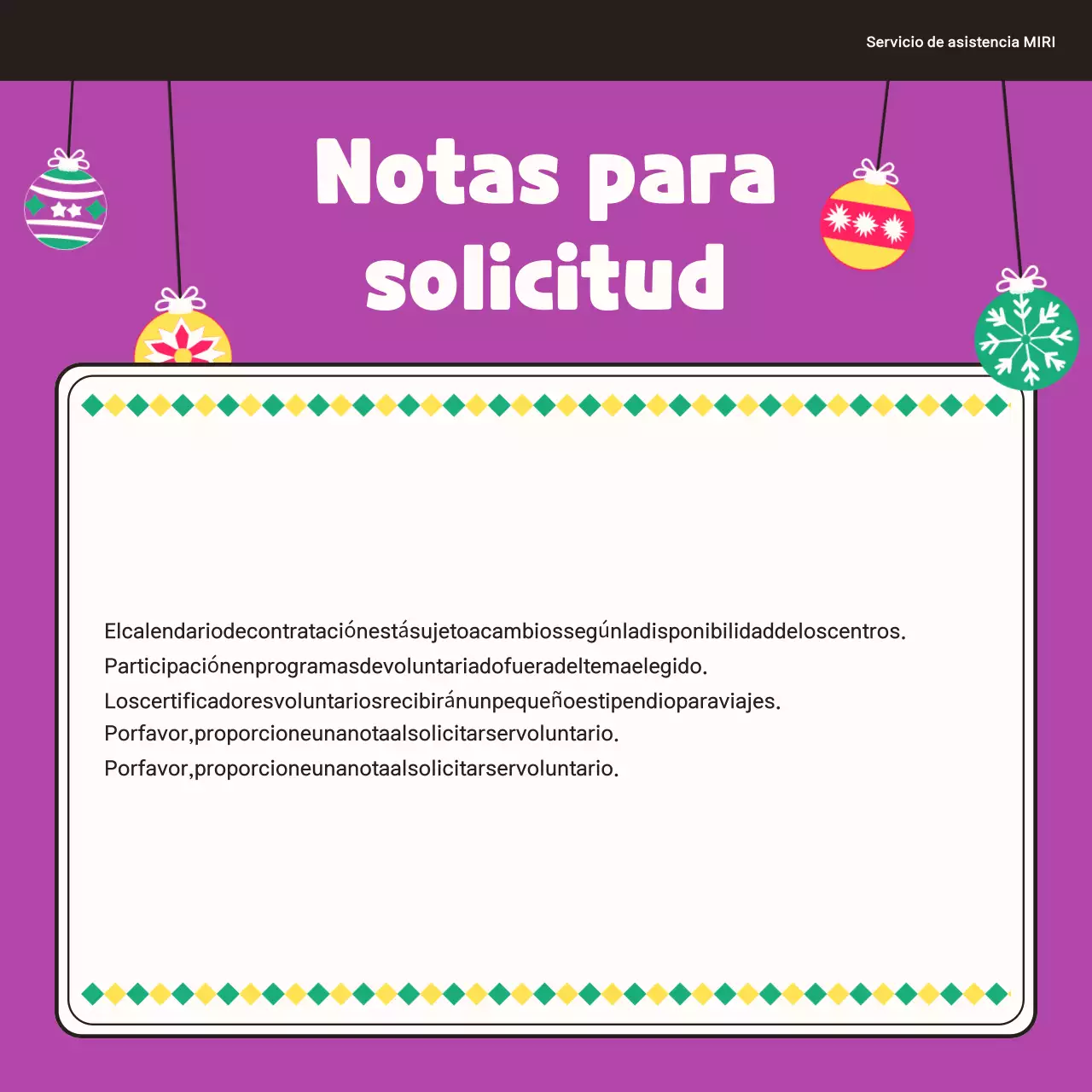 Esté atento a nuestras oportunidades de voluntariado de fin de año