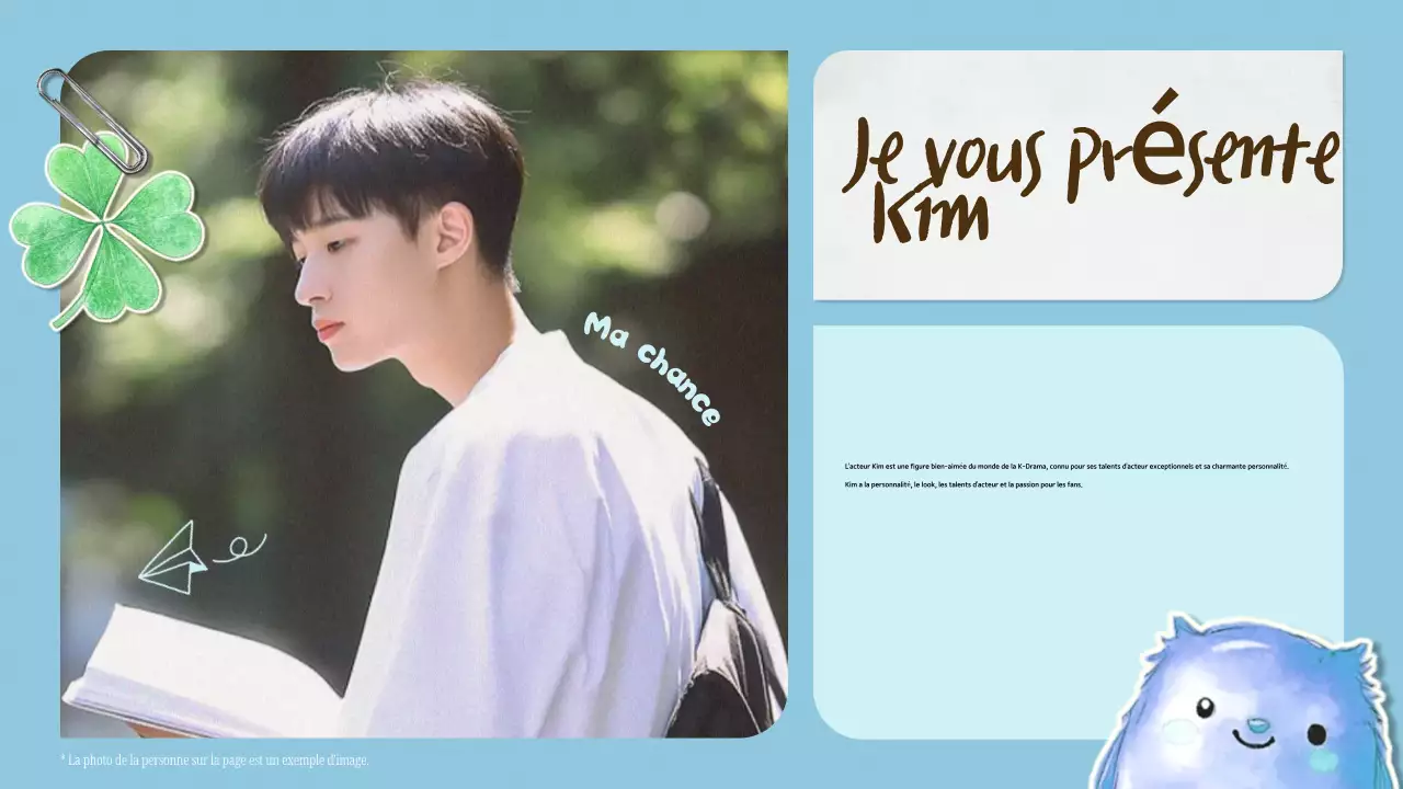 blue aesthetic k-drama fandom pitch deck