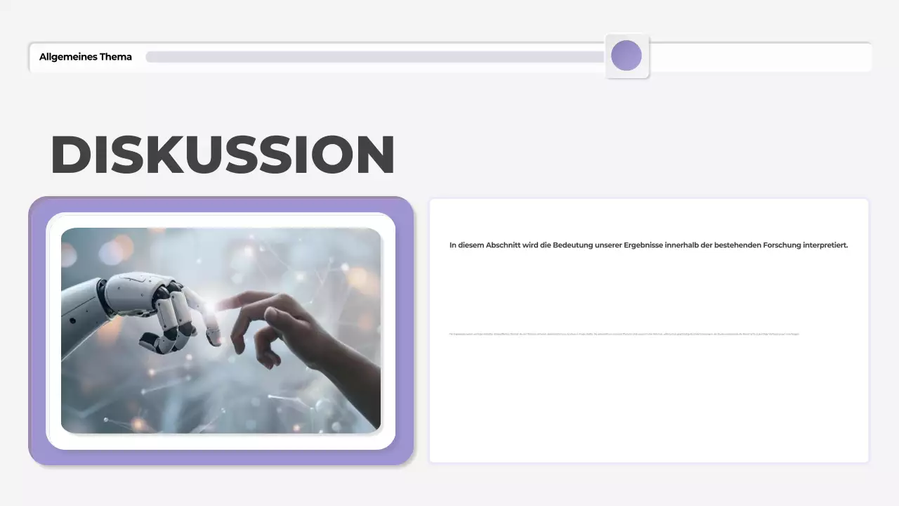 lila moderne These Präsentation