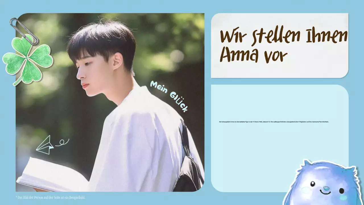 Blaue Ästhetik K-Drama Fandom Pitch Deck