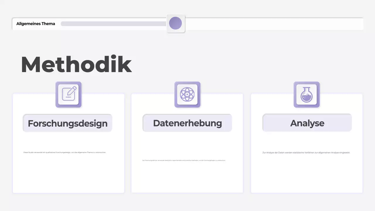 lila moderne These Präsentation