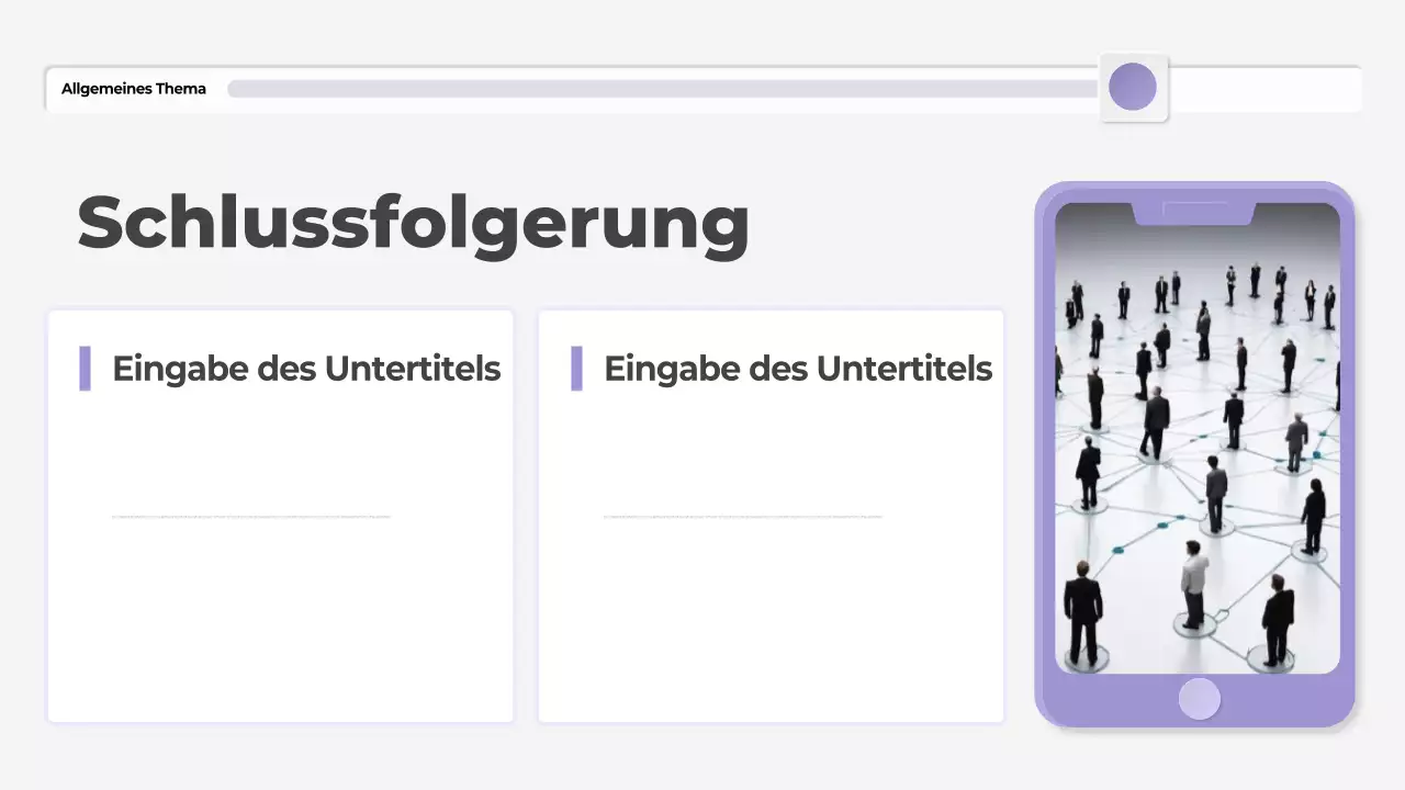 lila moderne These Präsentation