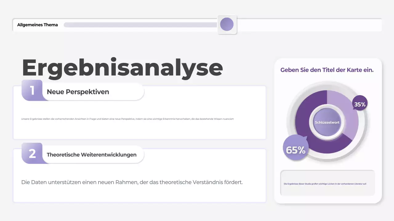 lila moderne These Präsentation