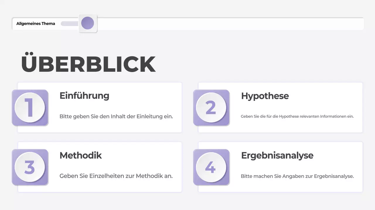 lila moderne These Präsentation