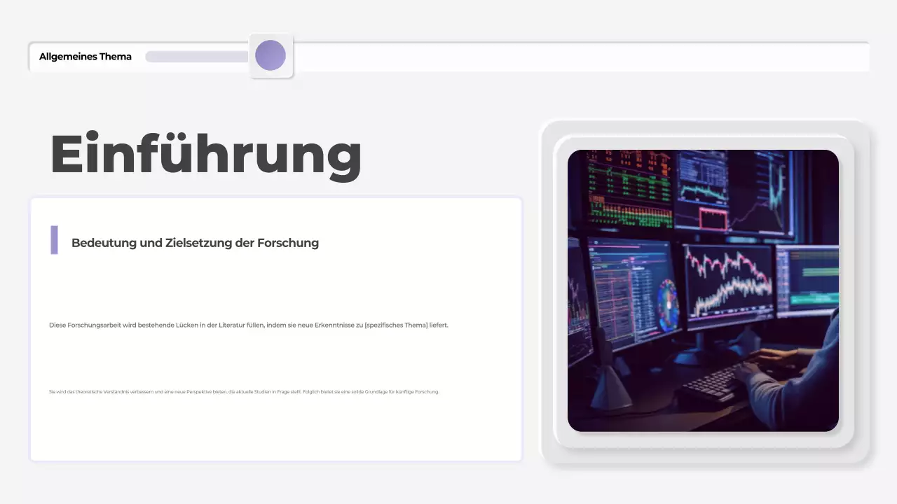 lila moderne These Präsentation