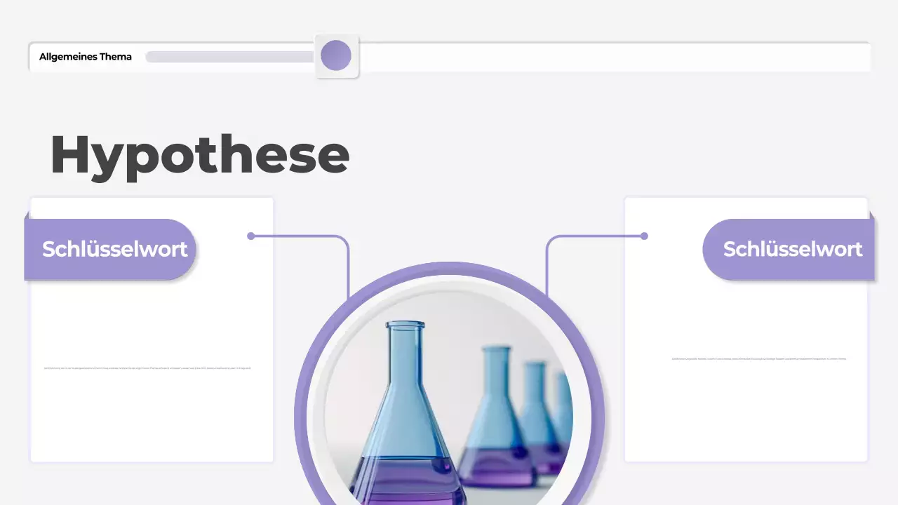 lila moderne These Präsentation
