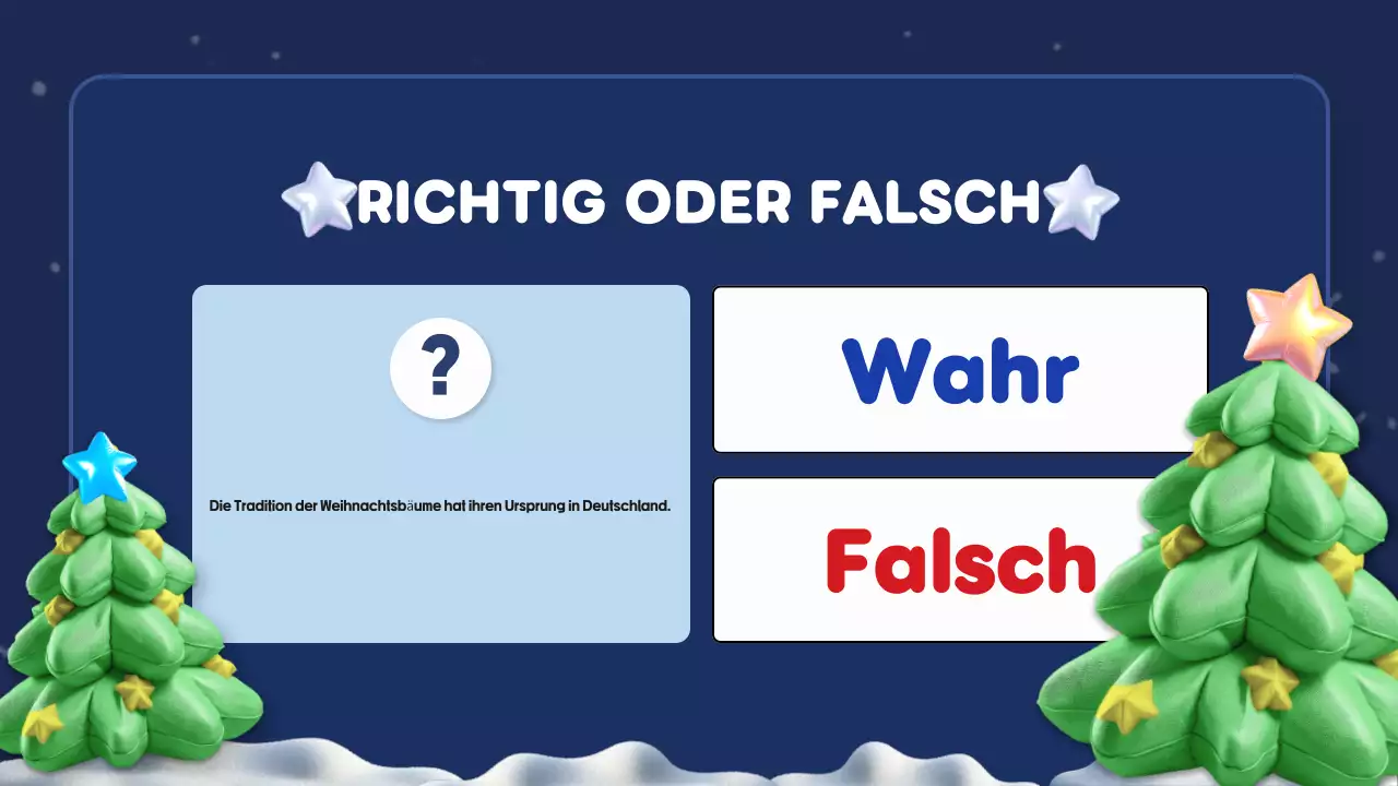 blaues weihnachtsquiz präsentation